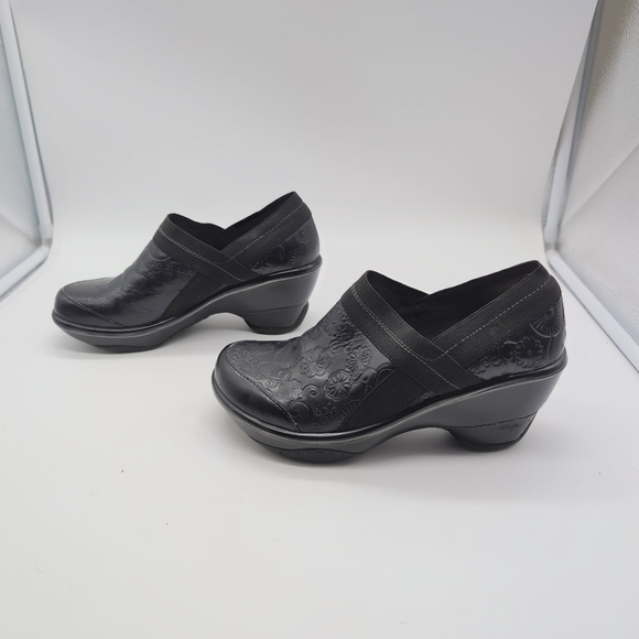 Jambu Clogs Tooled Leather Elegant Black Women's Shoes sz 7 - Picture 4 of 10